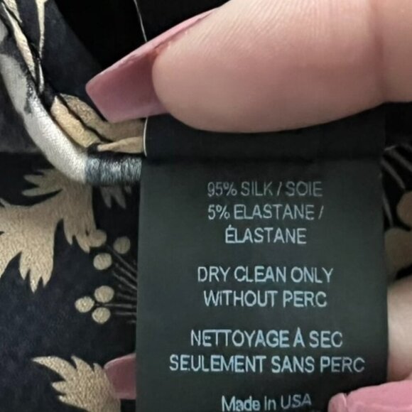 Maria Cornejo floral silk blouse top - Picture 5 of 5